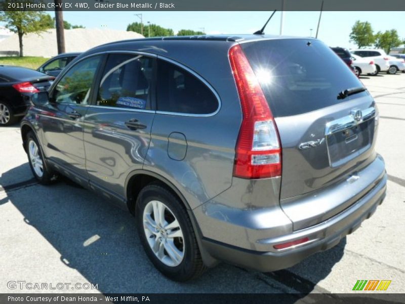 Glacier Blue Metallic / Black 2011 Honda CR-V EX 4WD