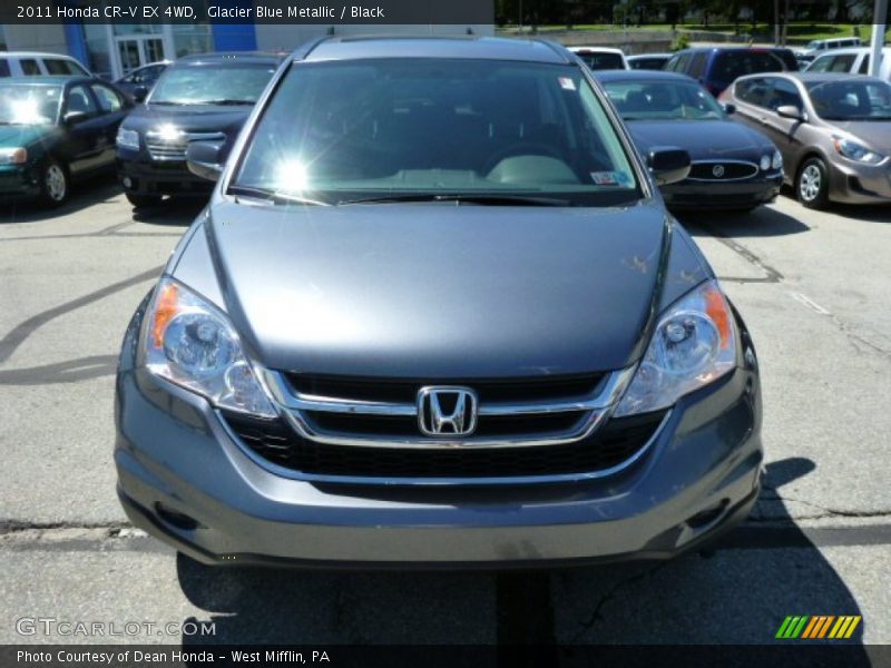 Glacier Blue Metallic / Black 2011 Honda CR-V EX 4WD
