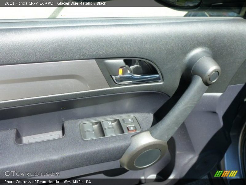 Glacier Blue Metallic / Black 2011 Honda CR-V EX 4WD