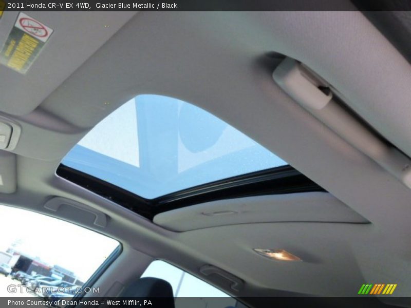 Glacier Blue Metallic / Black 2011 Honda CR-V EX 4WD