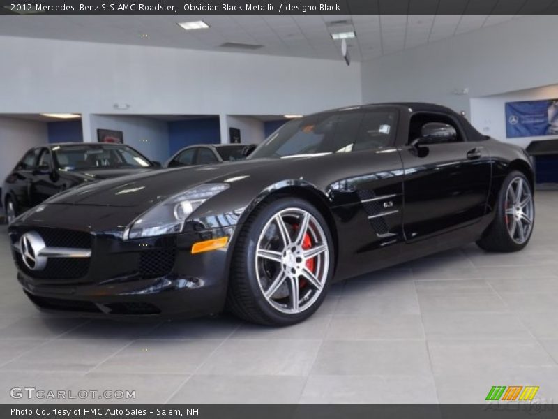 Obsidian Black Metallic / designo Black 2012 Mercedes-Benz SLS AMG Roadster