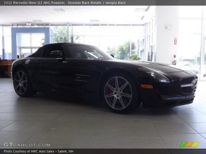 Obsidian Black Metallic / designo Black 2012 Mercedes-Benz SLS AMG Roadster