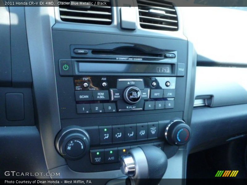 Glacier Blue Metallic / Black 2011 Honda CR-V EX 4WD