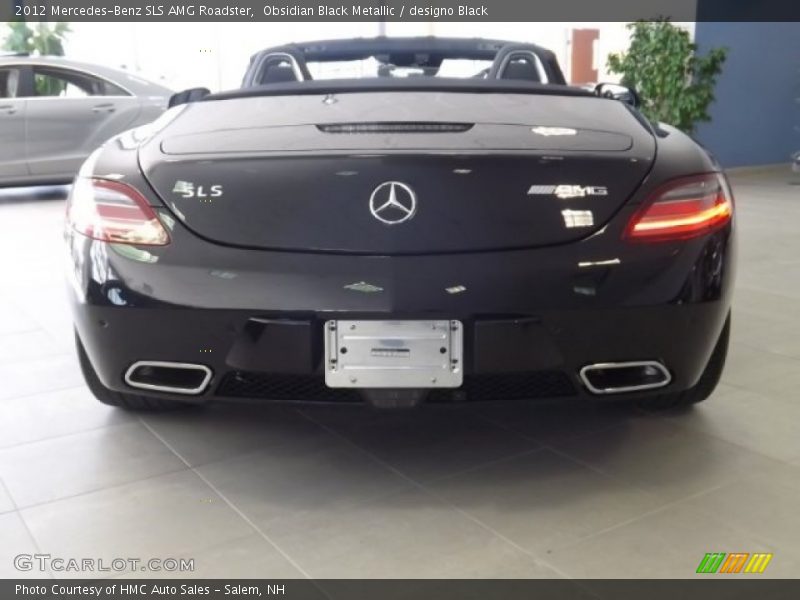 Obsidian Black Metallic / designo Black 2012 Mercedes-Benz SLS AMG Roadster