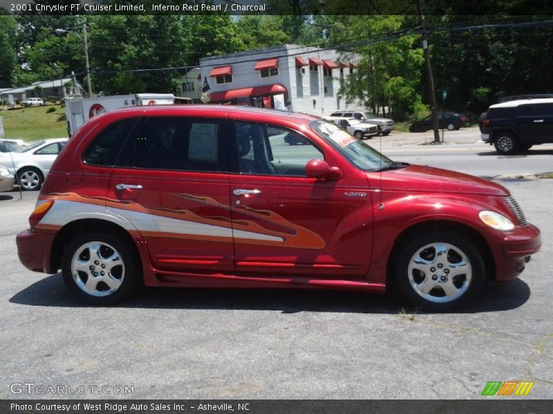 Inferno Red Pearl / Charcoal 2001 Chrysler PT Cruiser Limited