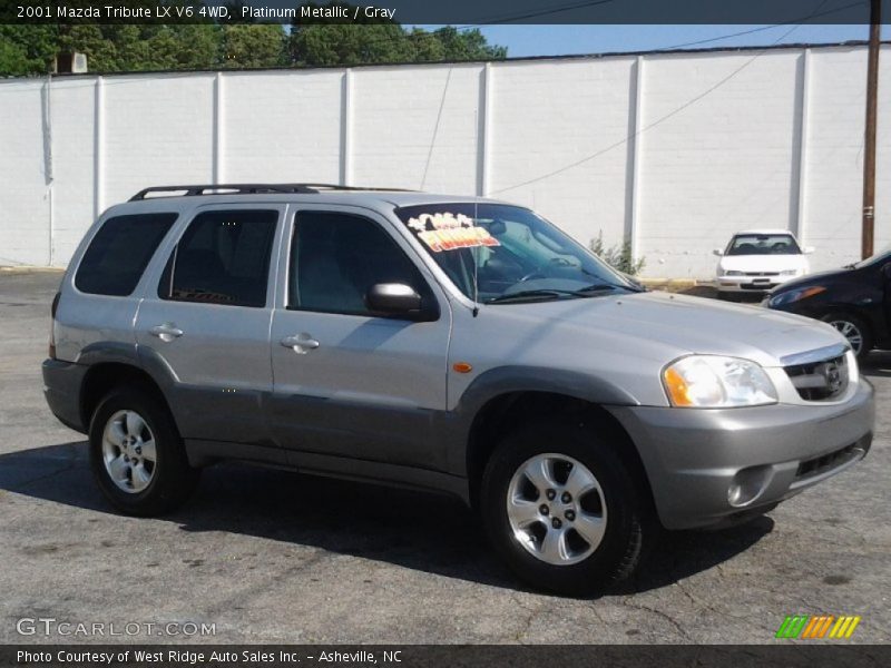 Platinum Metallic / Gray 2001 Mazda Tribute LX V6 4WD