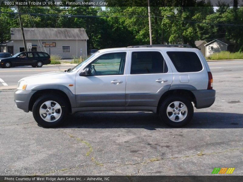 Platinum Metallic / Gray 2001 Mazda Tribute LX V6 4WD