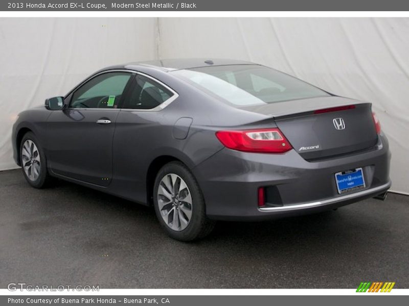 Modern Steel Metallic / Black 2013 Honda Accord EX-L Coupe