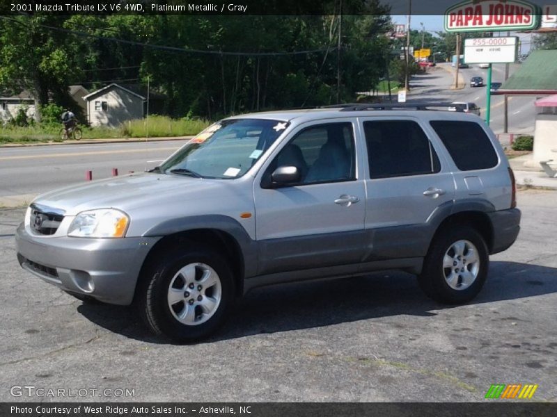 Platinum Metallic / Gray 2001 Mazda Tribute LX V6 4WD