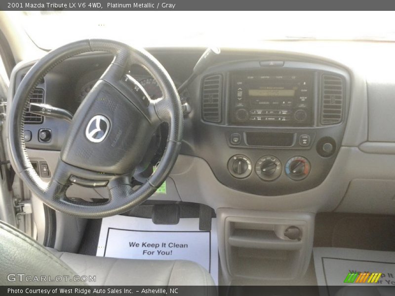 Platinum Metallic / Gray 2001 Mazda Tribute LX V6 4WD