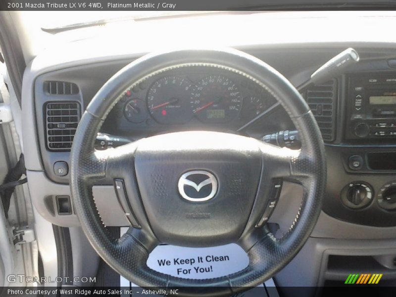 Platinum Metallic / Gray 2001 Mazda Tribute LX V6 4WD