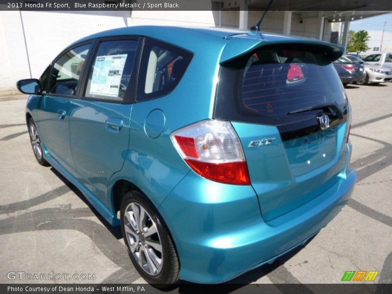 Blue Raspberry Metallic / Sport Black 2013 Honda Fit Sport