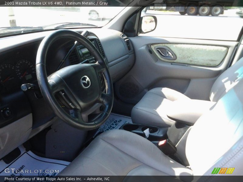 Platinum Metallic / Gray 2001 Mazda Tribute LX V6 4WD
