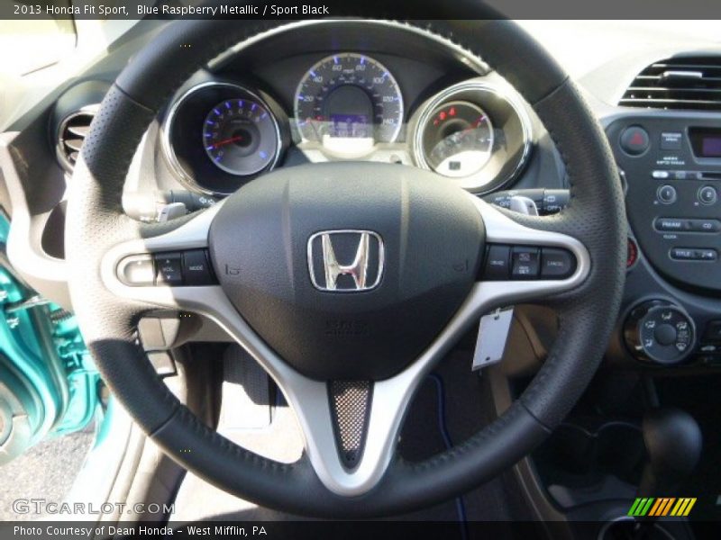 Blue Raspberry Metallic / Sport Black 2013 Honda Fit Sport