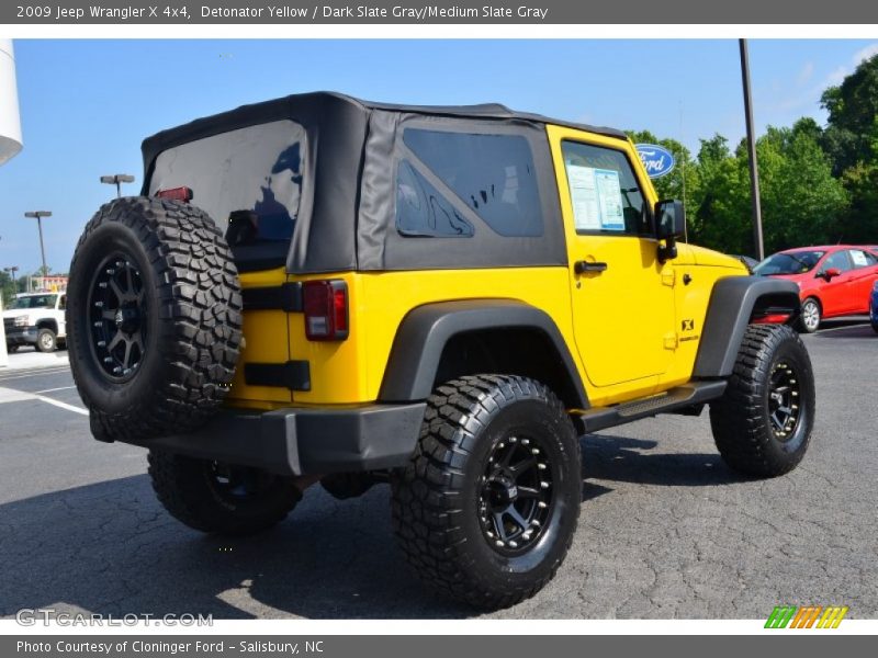 Detonator Yellow / Dark Slate Gray/Medium Slate Gray 2009 Jeep Wrangler X 4x4
