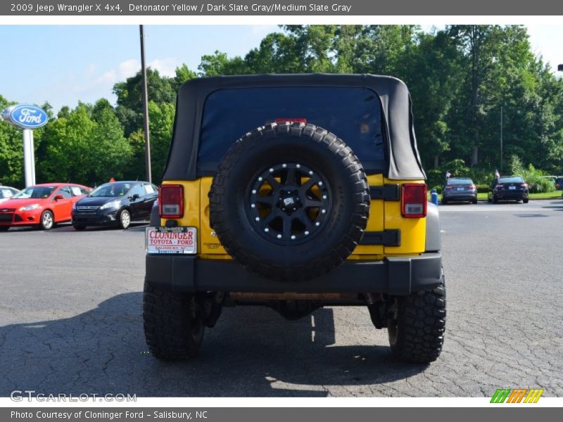 Detonator Yellow / Dark Slate Gray/Medium Slate Gray 2009 Jeep Wrangler X 4x4