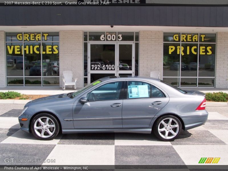 Granite Grey Metallic / Ash 2007 Mercedes-Benz C 230 Sport