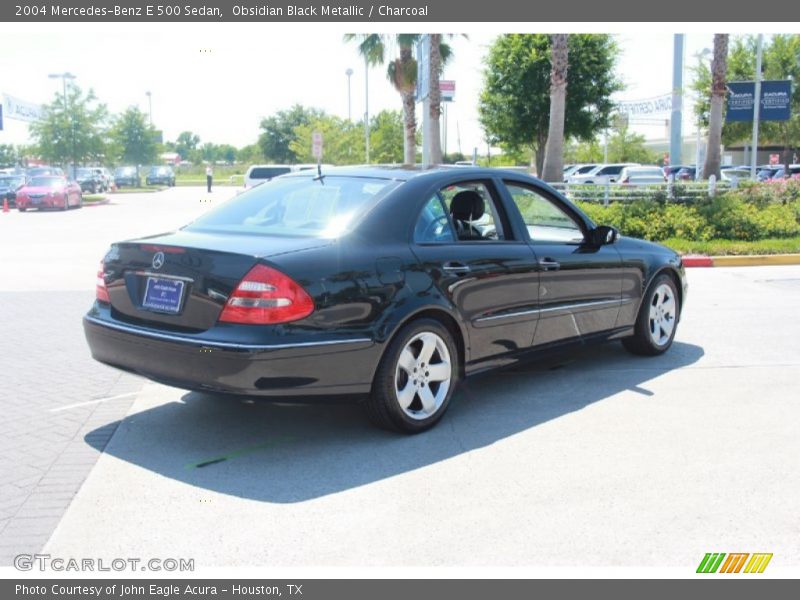 Obsidian Black Metallic / Charcoal 2004 Mercedes-Benz E 500 Sedan