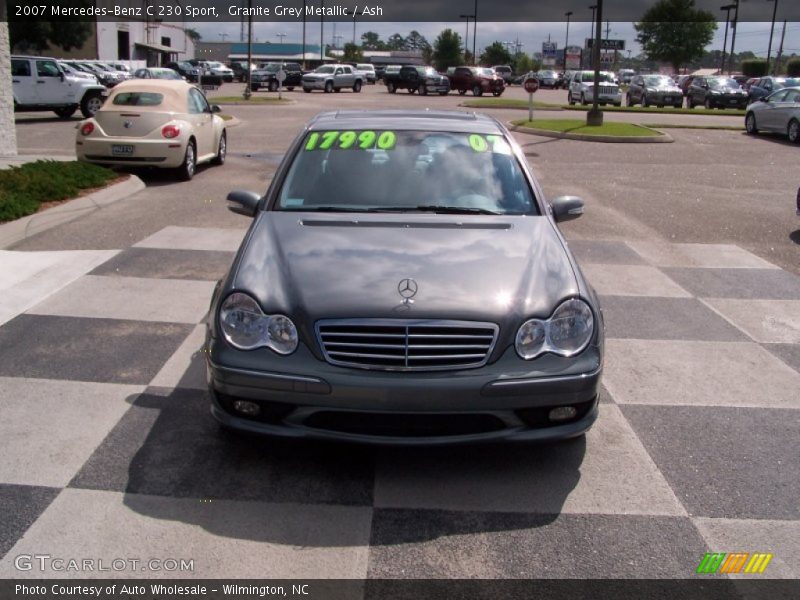 Granite Grey Metallic / Ash 2007 Mercedes-Benz C 230 Sport