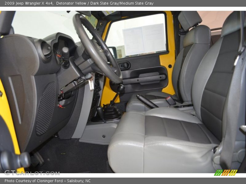 Detonator Yellow / Dark Slate Gray/Medium Slate Gray 2009 Jeep Wrangler X 4x4