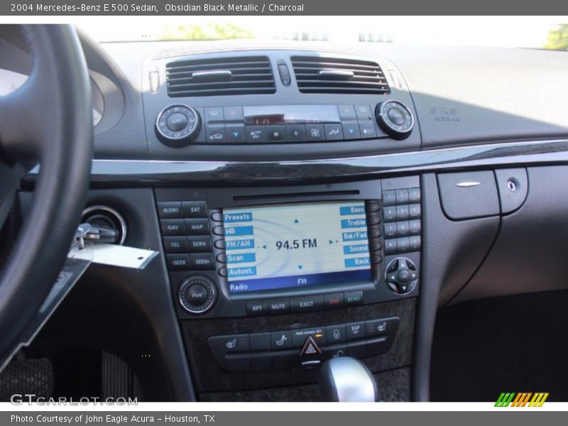 Obsidian Black Metallic / Charcoal 2004 Mercedes-Benz E 500 Sedan