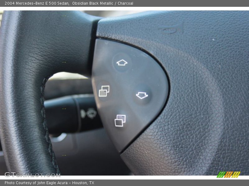 Obsidian Black Metallic / Charcoal 2004 Mercedes-Benz E 500 Sedan