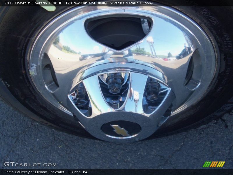 Silver Ice Metallic / Ebony 2013 Chevrolet Silverado 3500HD LTZ Crew Cab 4x4 Dually