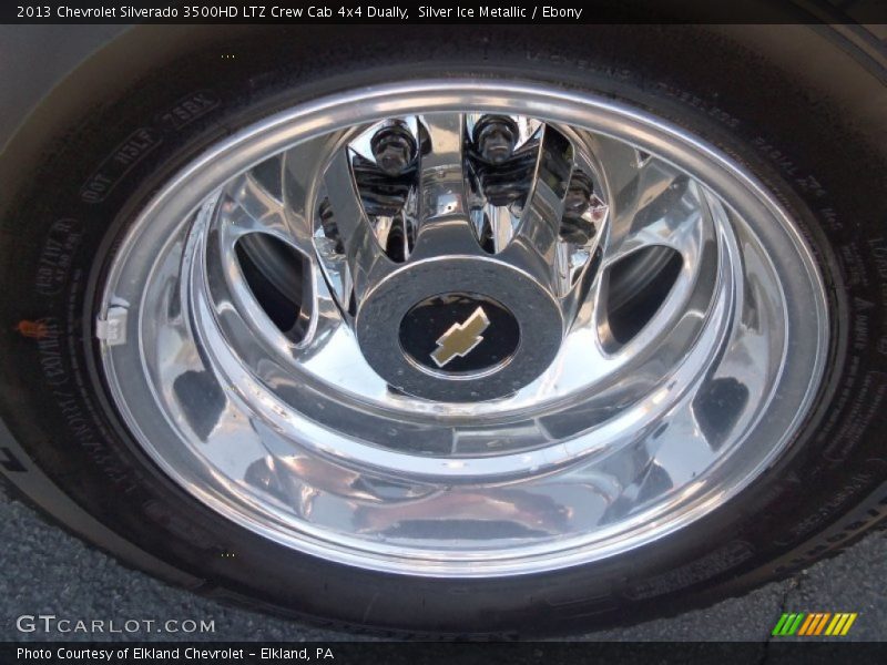 Silver Ice Metallic / Ebony 2013 Chevrolet Silverado 3500HD LTZ Crew Cab 4x4 Dually