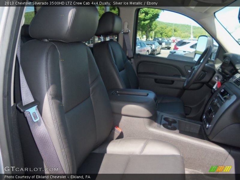 Silver Ice Metallic / Ebony 2013 Chevrolet Silverado 3500HD LTZ Crew Cab 4x4 Dually