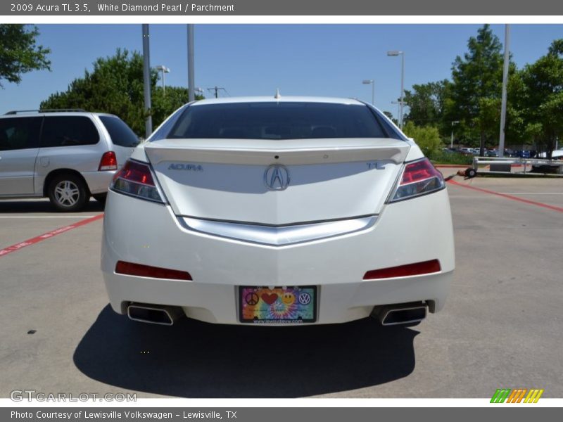 White Diamond Pearl / Parchment 2009 Acura TL 3.5
