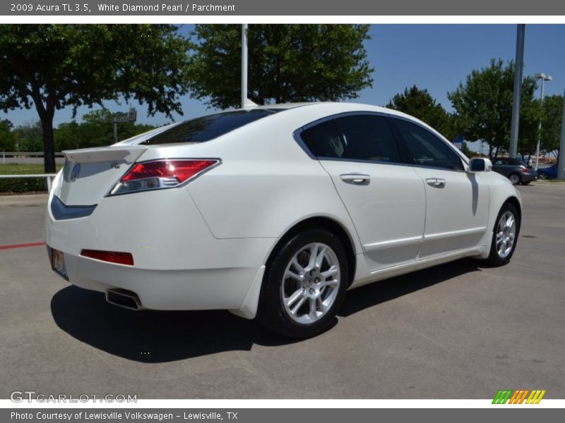 White Diamond Pearl / Parchment 2009 Acura TL 3.5