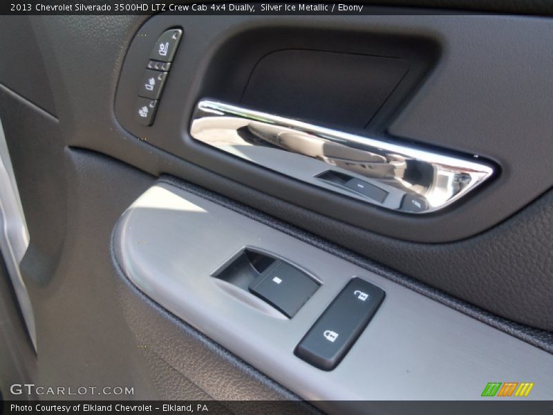 Silver Ice Metallic / Ebony 2013 Chevrolet Silverado 3500HD LTZ Crew Cab 4x4 Dually