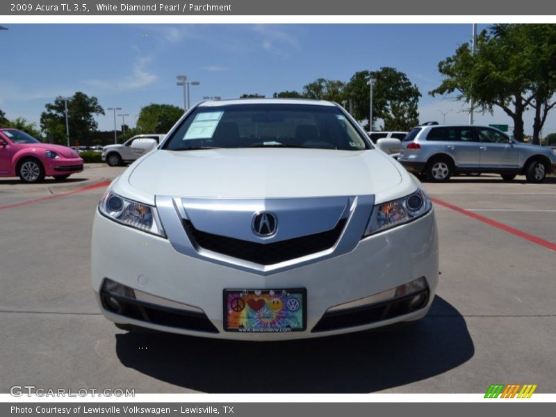 White Diamond Pearl / Parchment 2009 Acura TL 3.5