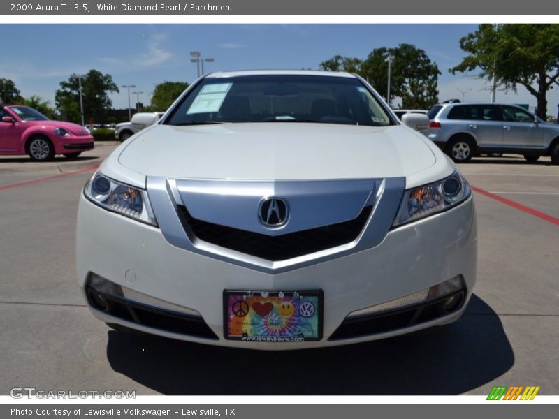 White Diamond Pearl / Parchment 2009 Acura TL 3.5