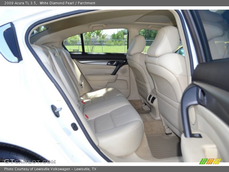 White Diamond Pearl / Parchment 2009 Acura TL 3.5