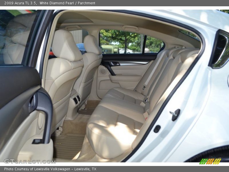 White Diamond Pearl / Parchment 2009 Acura TL 3.5