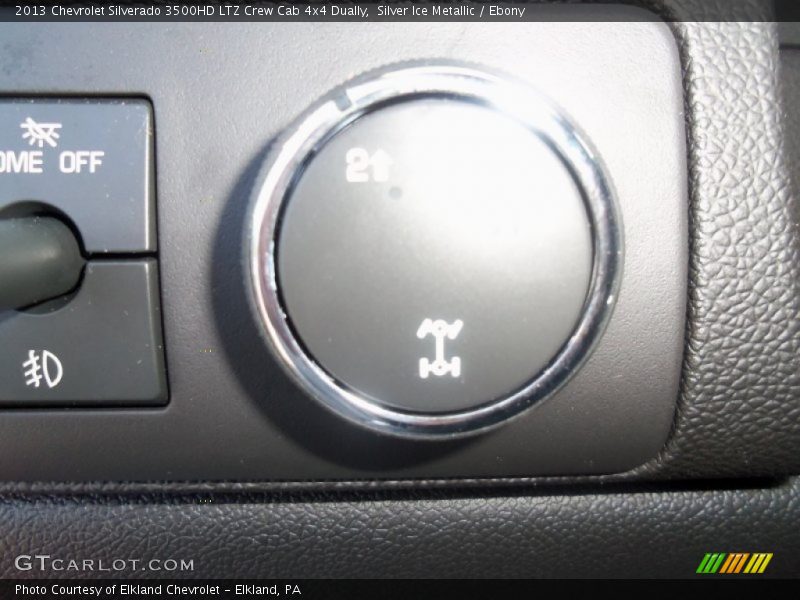 Silver Ice Metallic / Ebony 2013 Chevrolet Silverado 3500HD LTZ Crew Cab 4x4 Dually