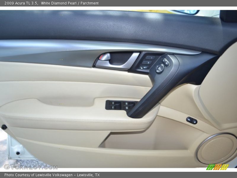 White Diamond Pearl / Parchment 2009 Acura TL 3.5