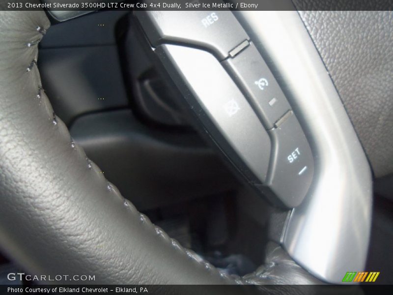 Silver Ice Metallic / Ebony 2013 Chevrolet Silverado 3500HD LTZ Crew Cab 4x4 Dually