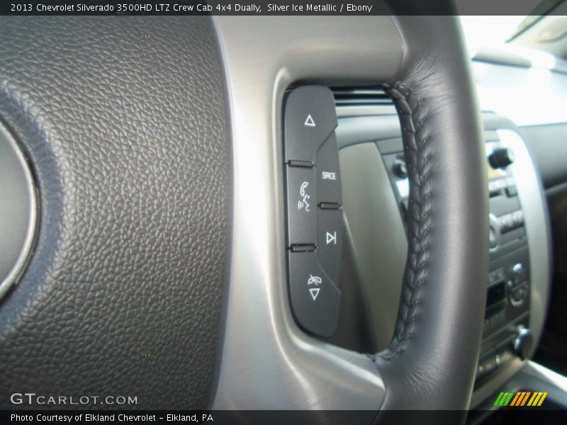 Silver Ice Metallic / Ebony 2013 Chevrolet Silverado 3500HD LTZ Crew Cab 4x4 Dually
