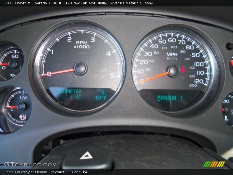 Silver Ice Metallic / Ebony 2013 Chevrolet Silverado 3500HD LTZ Crew Cab 4x4 Dually