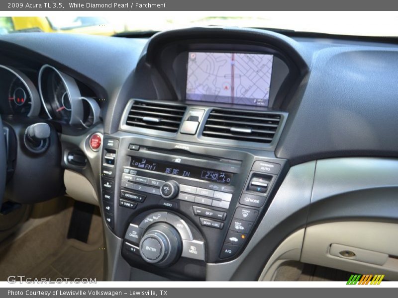 White Diamond Pearl / Parchment 2009 Acura TL 3.5