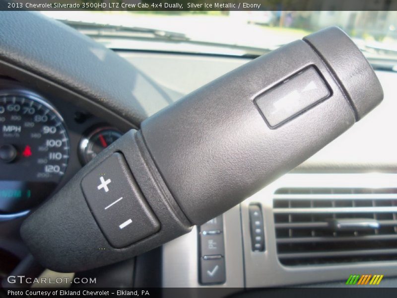 Silver Ice Metallic / Ebony 2013 Chevrolet Silverado 3500HD LTZ Crew Cab 4x4 Dually