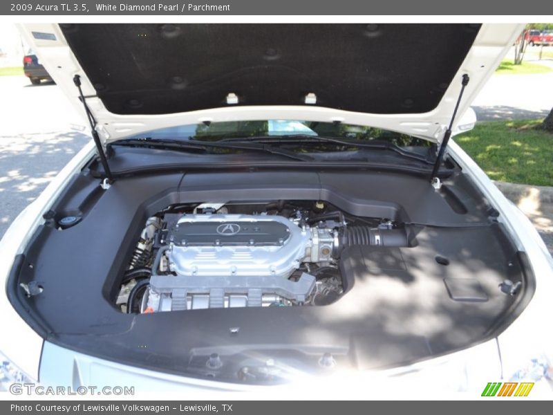 White Diamond Pearl / Parchment 2009 Acura TL 3.5