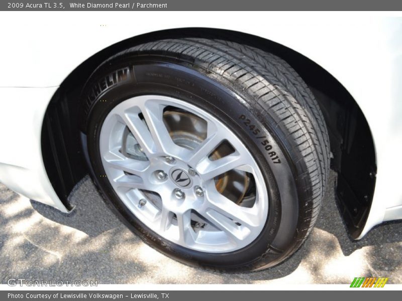 White Diamond Pearl / Parchment 2009 Acura TL 3.5