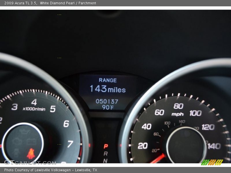 White Diamond Pearl / Parchment 2009 Acura TL 3.5