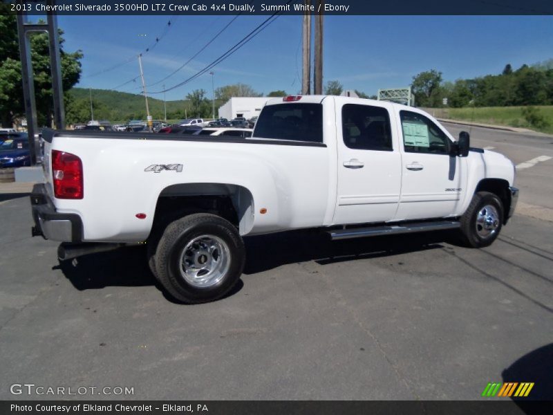 Summit White / Ebony 2013 Chevrolet Silverado 3500HD LTZ Crew Cab 4x4 Dually