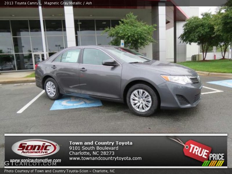 Magnetic Gray Metallic / Ash 2013 Toyota Camry L