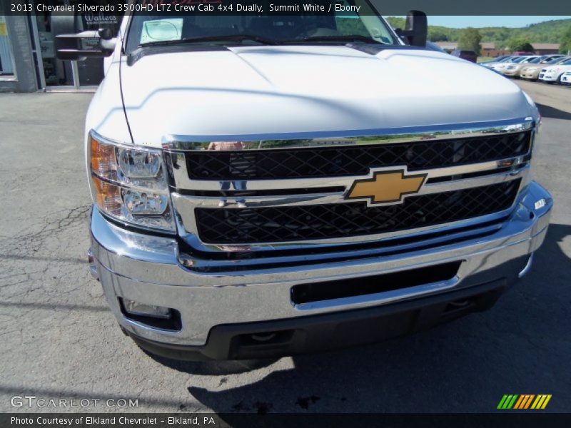 Summit White / Ebony 2013 Chevrolet Silverado 3500HD LTZ Crew Cab 4x4 Dually