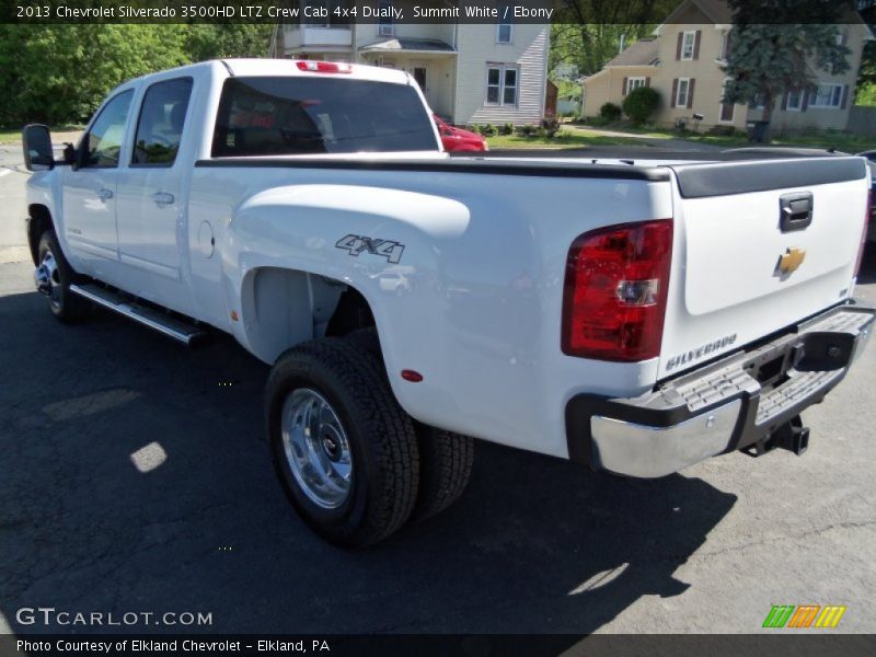 Summit White / Ebony 2013 Chevrolet Silverado 3500HD LTZ Crew Cab 4x4 Dually